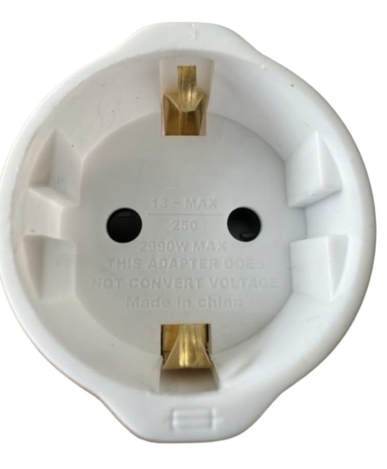 Adaptateur de Voyage 2 Broches à 3 Broches Universel pour Voyageurs - Changer de France, EU, UK, Singapour, Hong Kong - 